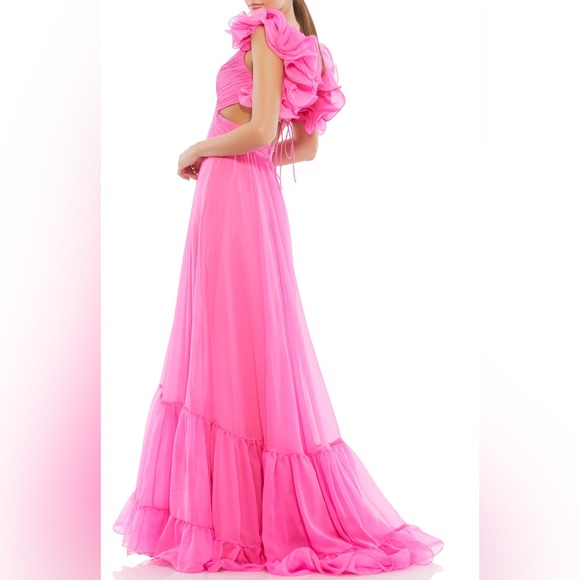 Mac Duggal Hot Pink Gown size 4 - Picture 3 of 8